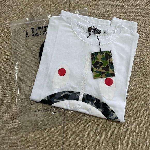 Bape shark white t-shirt White Size XL - Picture 7 of 7